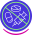 Pill Sign Crossed Out Icon
